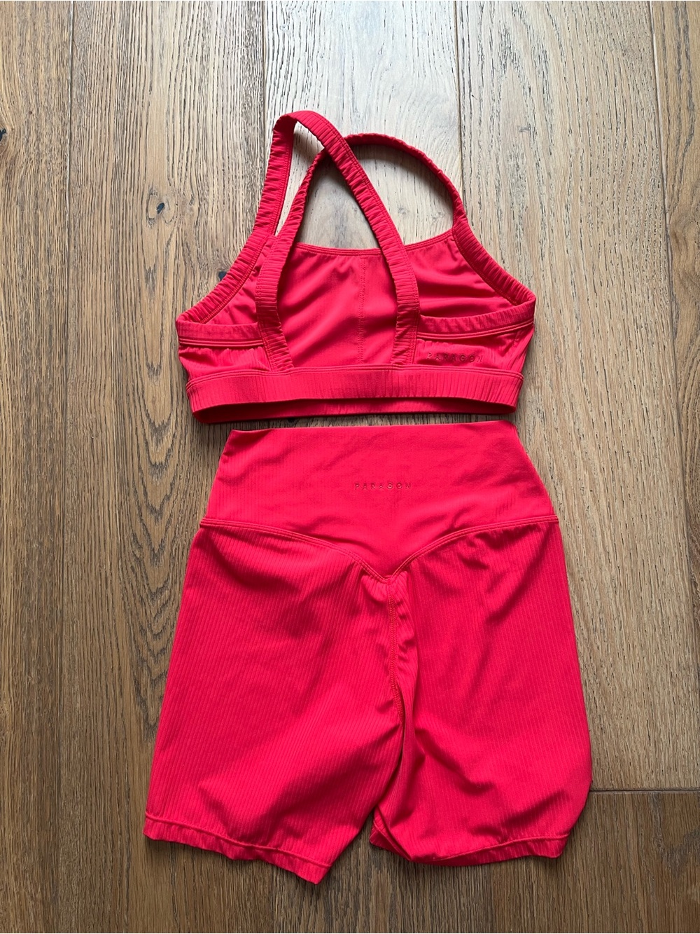 PARAGON Hot Pink Ribbed Active Set - Picture 2 of 5